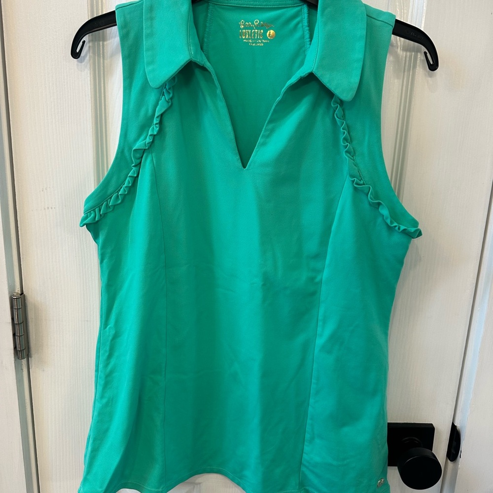 Lilly Pulitzer Teal Sleeveless Blouse